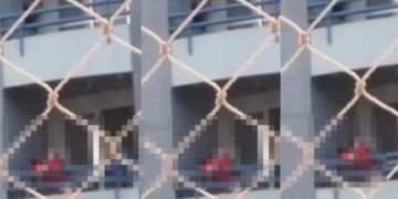 Vídeo: casal é filmado brincando de “pula pula” na varanda do apartamento e vizinhos chamam a PM