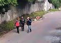Veja vídeo do trio que invadiu a Braga Motos e atir0u nos funcionários em Manaus 