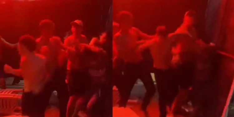 Vídeo: homem é cercado e espancad0 em bar no Centro de Manaus