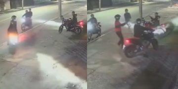 Veja: Parado em calçada, motociclista é cercado por criminosos e execut4do a tiros