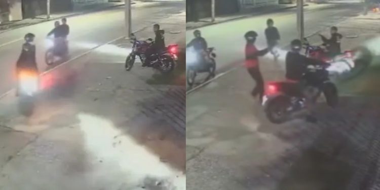 Veja: Parado em calçada, motociclista é cercado por criminosos e execut4do a tiros