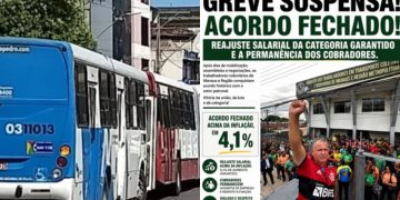Greve dos rodoviários é suspensa após acordo garantir aumento salarial e permanência dos cobradores em Manaus