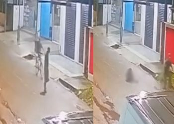 Vídeo mostra homem sendo m0rt0 com golpe de terçado após suposto furto no AM