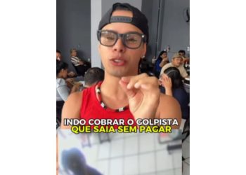 Vídeo: Influenciador cobra homem acusado de passar 15 dias sem pagar refeições de seu restaurante