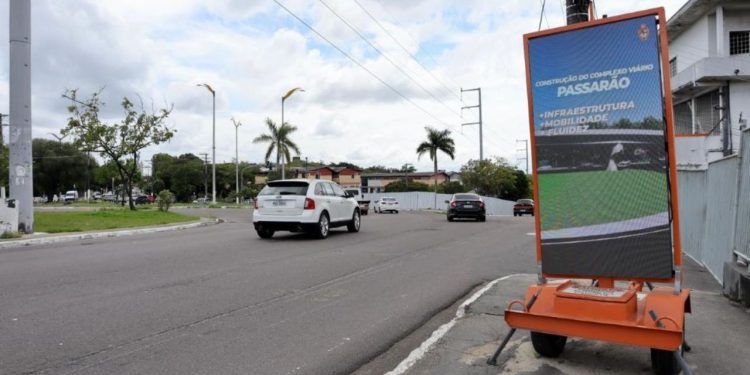 Obras do Passarão vão bloquear trecho da Coronel Teixeira em Manaus