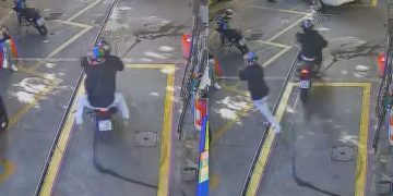 Vídeo mostra momento em que gerente de posto é m0rt0 por dupla em motocicleta
