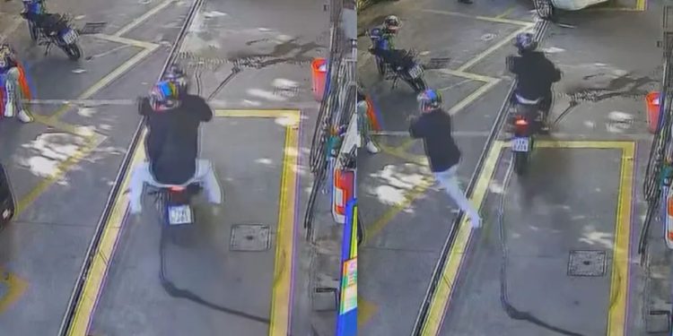 Vídeo mostra momento em que gerente de posto é m0rt0 por dupla em motocicleta