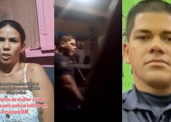 Mulher que levou tapa de PM em Eirunepé se pronuncia sobre ocorrido; veja
