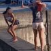Ao som de funk, jovens se arriscam e desfilam sobre estrutura de viaduto em Manaus; veja
