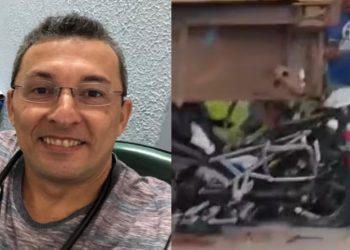 Médico de UBS na Zona Norte é o motociclista m0rt0 em colisão com contêiner na AM-010