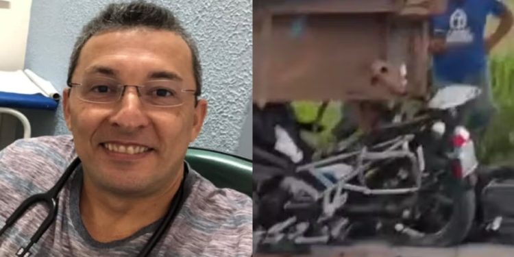 Médico de UBS na Zona Norte é o motociclista m0rt0 em colisão com contêiner na AM-010