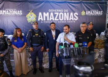 Governo Roberto Cidade apresenta resultados da operação Segurança Presente que apreendeu mais de duas toneladas de drogas em Coari