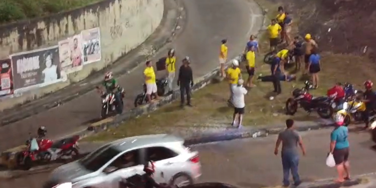 Vídeo: Motociclista perde controle em curva na avenida dos Franceses e fica ferid0