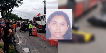 Vídeo: Jovem motociclista de 24 anos m0rr3 ao ser atrop3lada por ônibus na Zona Leste de Manaus