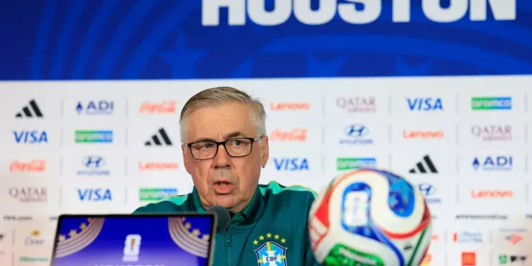 Novidade na escalação de Ancelotti no jogo entre Brasil e Japão; confira