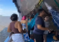 Vídeo: Rumo a Parintins, casal br1ga por ciúm3s e marido joga a babagem da mulher no rio