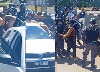 Vídeo: moradores de Manacapuru filmam prisão de blindadas e suspeit0 de furt0