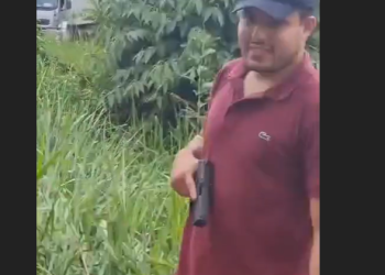 Vídeo: Homem com arm@ de fogo causa tensã0 em pr0testo na BR-174
