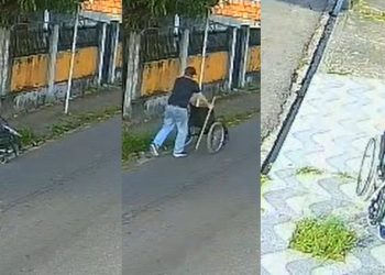 Falso cadeirante se levanta e vai andando após ganhar esmola enganando pessoas em Manaus
