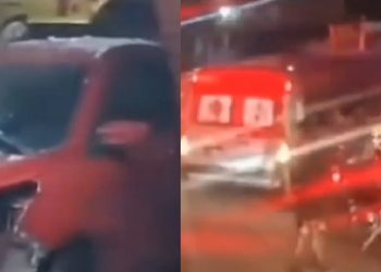 Novo vídeo: motora de carro que colidiu com viatura da Rocam estaria bêbado; carona m0rreu