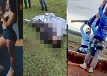 Atenção, vídeo forte: veja a queda sem cortes da jovem que m0rreu durante salto radical