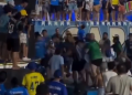 Vídeo: Mesmo com vitória, torcedores do Caprichoso terminam a noite na pancad@ria em Parintins