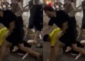Vídeo: universitários trocam s0c0s e vão pra p0rrada na saída da aula em Manaus