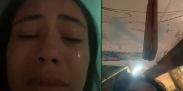 Vídeo: Jovem em d3sesper0 mostra f@ca cravada na porta após agr3ssões do ex no AM
