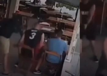 Veja momento em que bandido anuncia assalt0 a policiais de folga e acaba m0rto