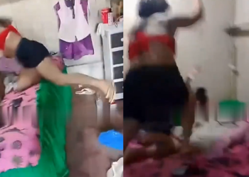 Vídeo: No AM, mulher não aguenta ver o ex com a atual na cama e a at@ca com f@c@das