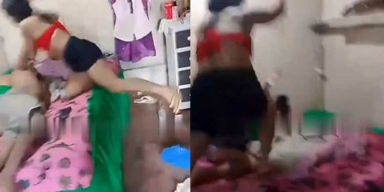 Vídeo: No AM, mulher não aguenta ver o ex com a atual na cama e a at@ca com f@c@das