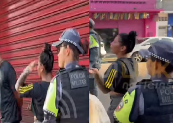 No Centro de Manaus, suspeita de furt0 debocha ao ser pr3sa e ainda manda beijo