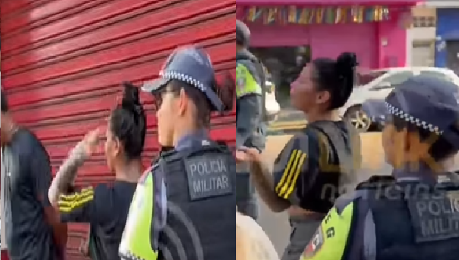 No Centro de Manaus, suspeita de furt0 debocha ao ser pr3sa e ainda manda beijo