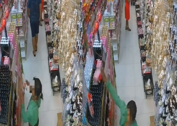 Vídeo: Ladr@ corre, mas é pega após tentar furt0 em loja de cosméticos em Manaus