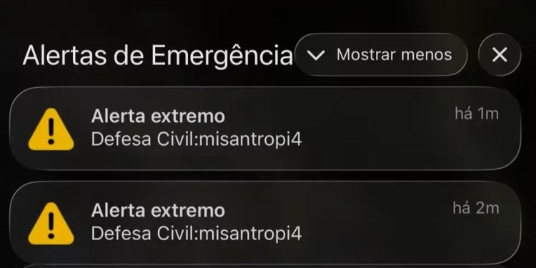 Sistema nacional de alertas sofre ataque hacker; em Manaus, Defesa Civil segue de prontidão