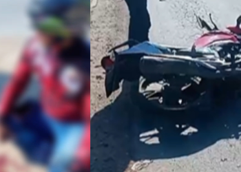 Vídeo: Dois motociclistas ficam grav3ment3 f3ridos em ac1dente com carro no Mauazinho