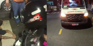 Vídeos: Trabalhando no delivery, motociclista m0rr3 ao fazer entrega no Alvorada