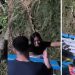 Vídeo: mulher escorrega em barranco para não perder barco que saiu de Parintins para Manaus