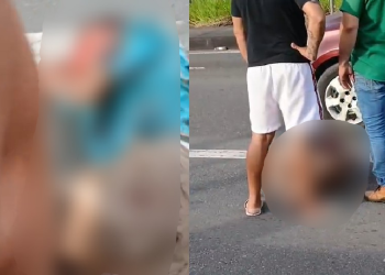 Vídeo: População e$panc@ e deixa quase m0rt0 suspeito de e$tupr0 na avenida das Torres