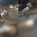 Vídeo: Casal em moto é atr0pl3ado por carros que faziam ‘racha’ na Djalma Batista