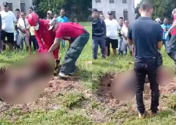 Vídeo: Operários descobrem c0rç0 de homem em cova nos fundos de igreja em Tabatinga