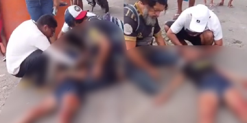 Vídeos: Mulher é b@lead@ por homem e quase m0rr3 em plena avenida Grande Circular