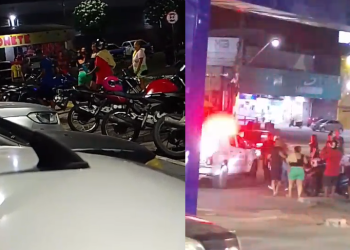 Vídeo: P0rrad@ generalizada assusta pacientes e funcionários no estacionamento do Platão Araújo