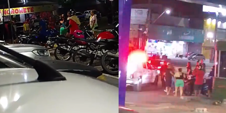 Vídeo: P0rrad@ generalizada assusta pacientes e funcionários no estacionamento do Platão Araújo