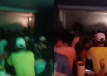 Vídeo: Casa noturna fica destruíd@ druante br1ga com fer1d0 em Manacapuru