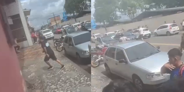 Vídeo: T1roteio registrado perto de escola terminou com três pr3s0s em Manaus