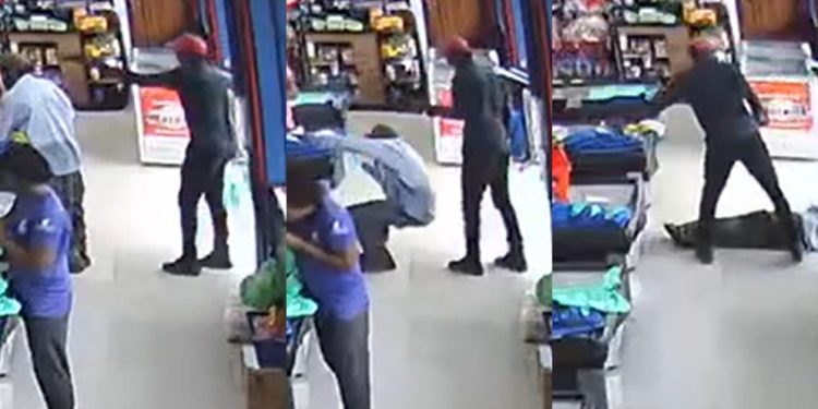 Vídeo forte: assista o momento em que serralheiro é m0rto dento do supermercado