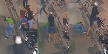 Vídeo forte: câmera grava momento em que estudante é m0rto em frente à Escola Técnica