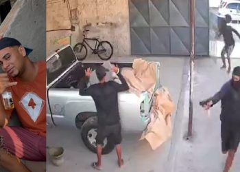 Vídeo forte: veja trio invadindo oficina e pap0cando homem na Rua Amazonas