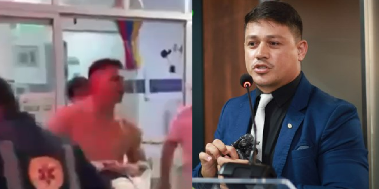Vídeo: Vereador é bal3ado e assessor m0rre em ataqu3 a tir0s em frente a UPA durante live
